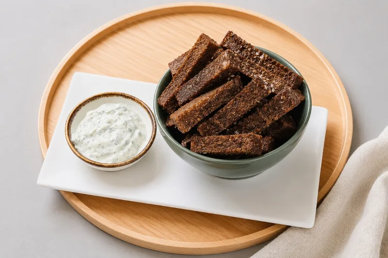 Garlic Rye Crostini