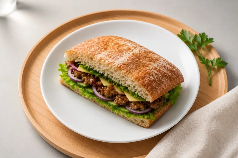 Spicy Mexican Ciabatta with Pork